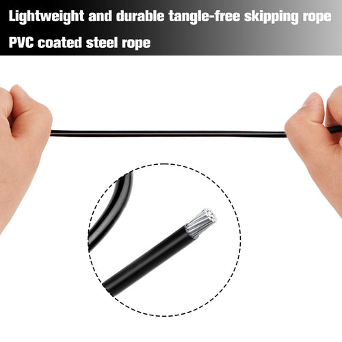 delendo Adjustable Jump Rope with Foam Handles for Fitness, Home Exercise & Slim Body