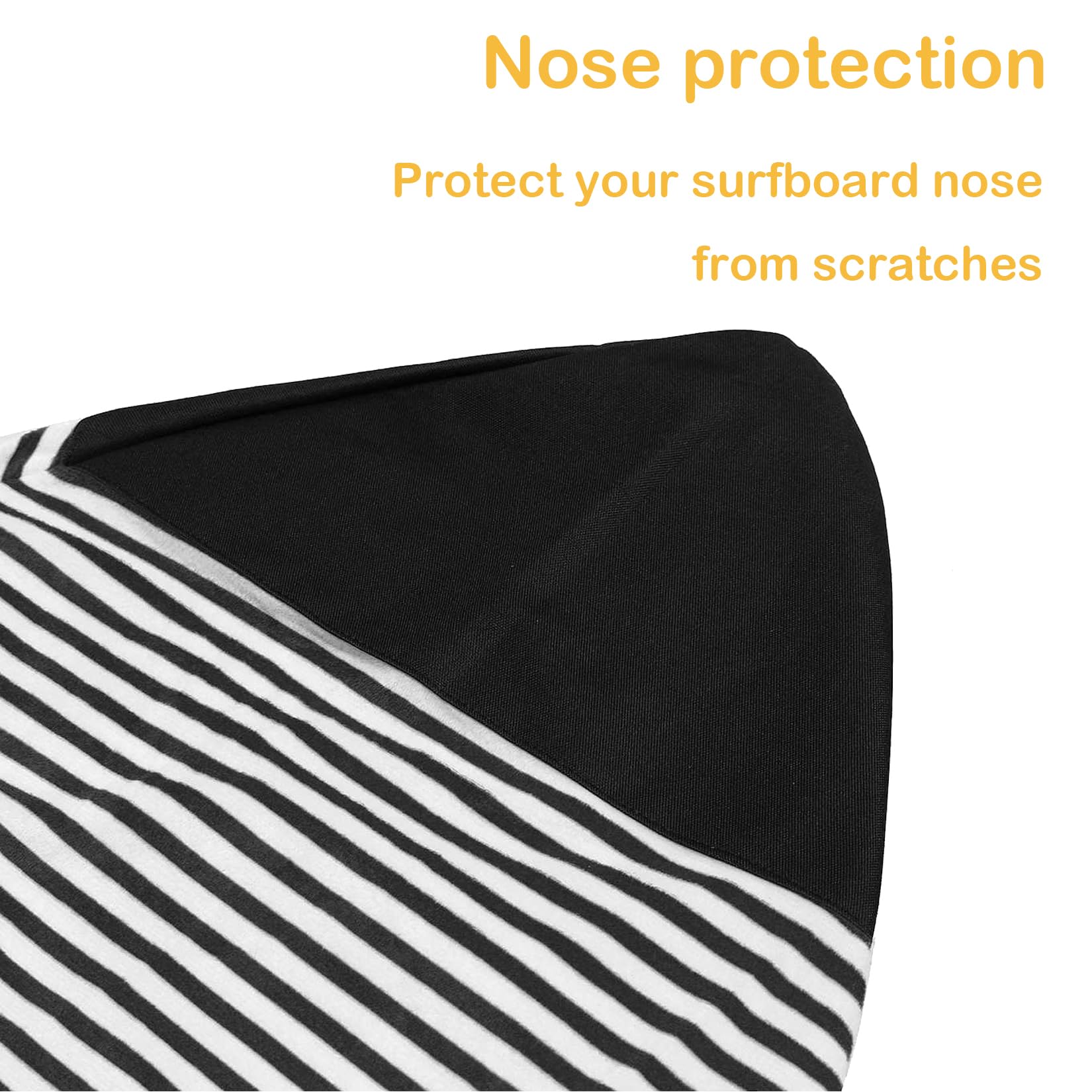 delendo Surfboard Sock Cover for Longboard Paddleboard Surf Board Sup Paddle Board,  Foot Quick Dry Stretch Surfboard Bag Sleeve with Drawstring Closure